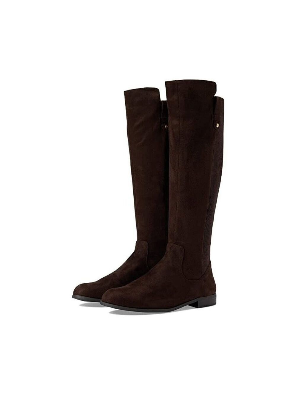 Anne Klein "Audrey" Brown tall boot Women Sz 5 back zip